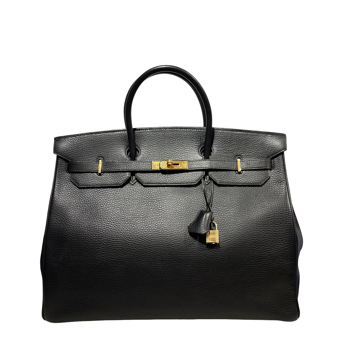 Used HERMES Togo Birkin Handbag Black