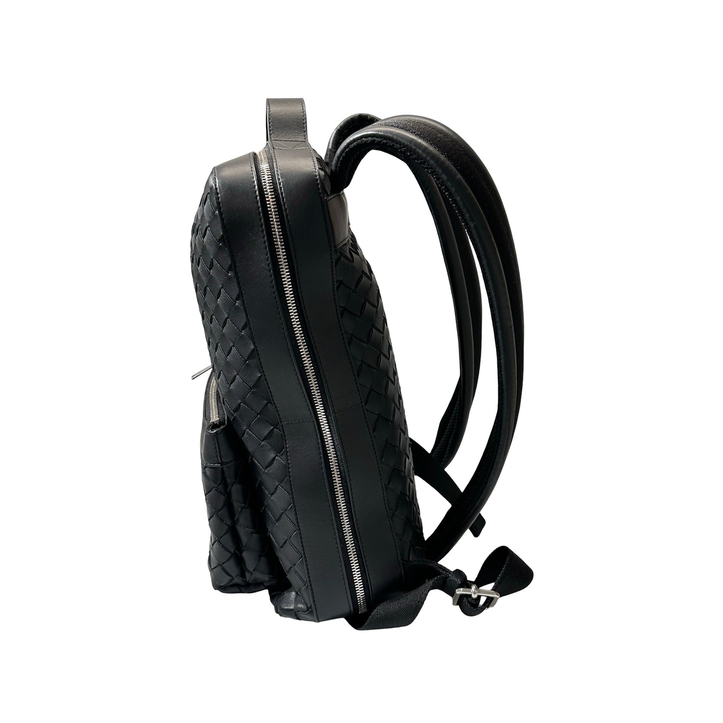 Used BOTTEGA VENETA Backpack Black PHW