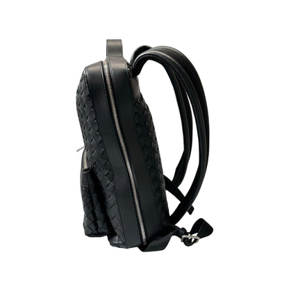 Used BOTTEGA VENETA Backpack Black PHW