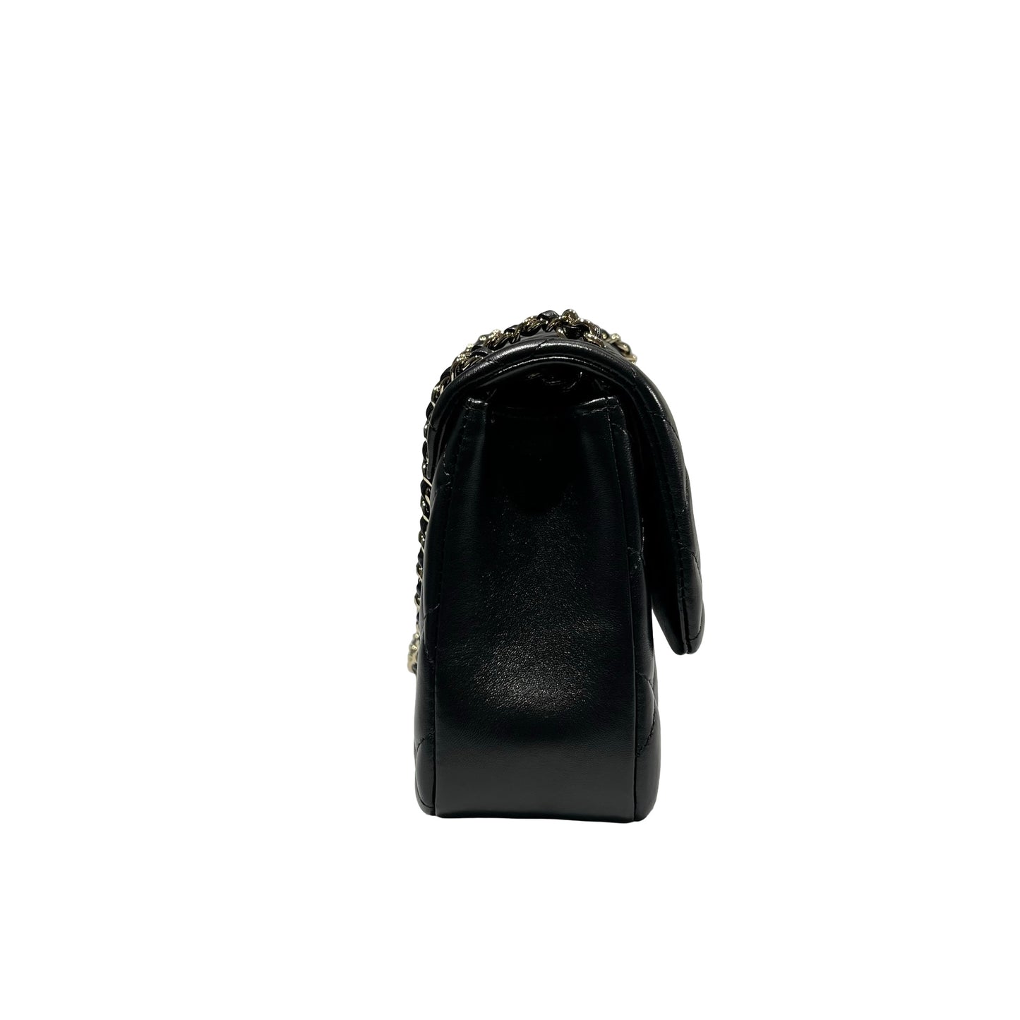 Used CHANEL Cross Body Bag Black GHW