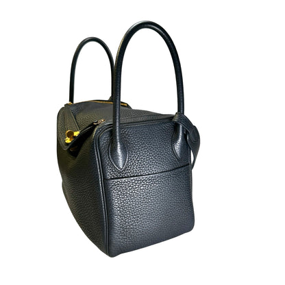 Used HERMES Tc Lindy 26 Shoulder Bag Black Ghw