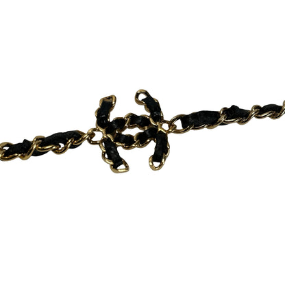 Used CHANEL Caviar Quilted Mini Flap Bag Chain Shoulder Bag Black Gold hardware
