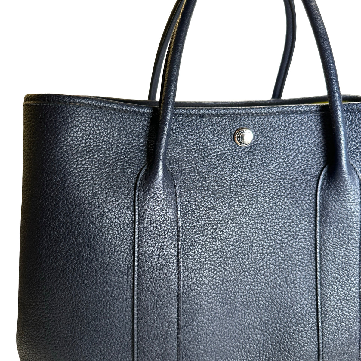 Used HERMES Negonda Garden Party 36 Tote Bag Navy PHW