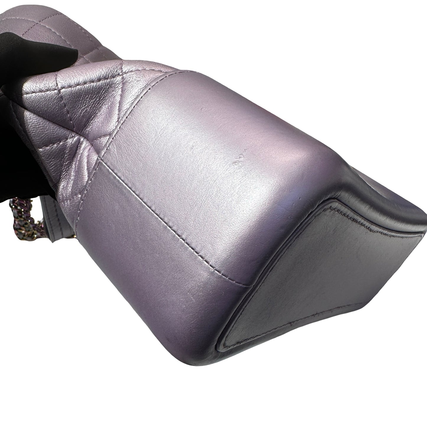 Used CHANEL Gabrielle Shoulder Bag Light purple Rainble HW