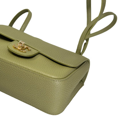 Brand New CHANEL Caviar Leather Mini Flap Bag Shoulder Bag Green GHW