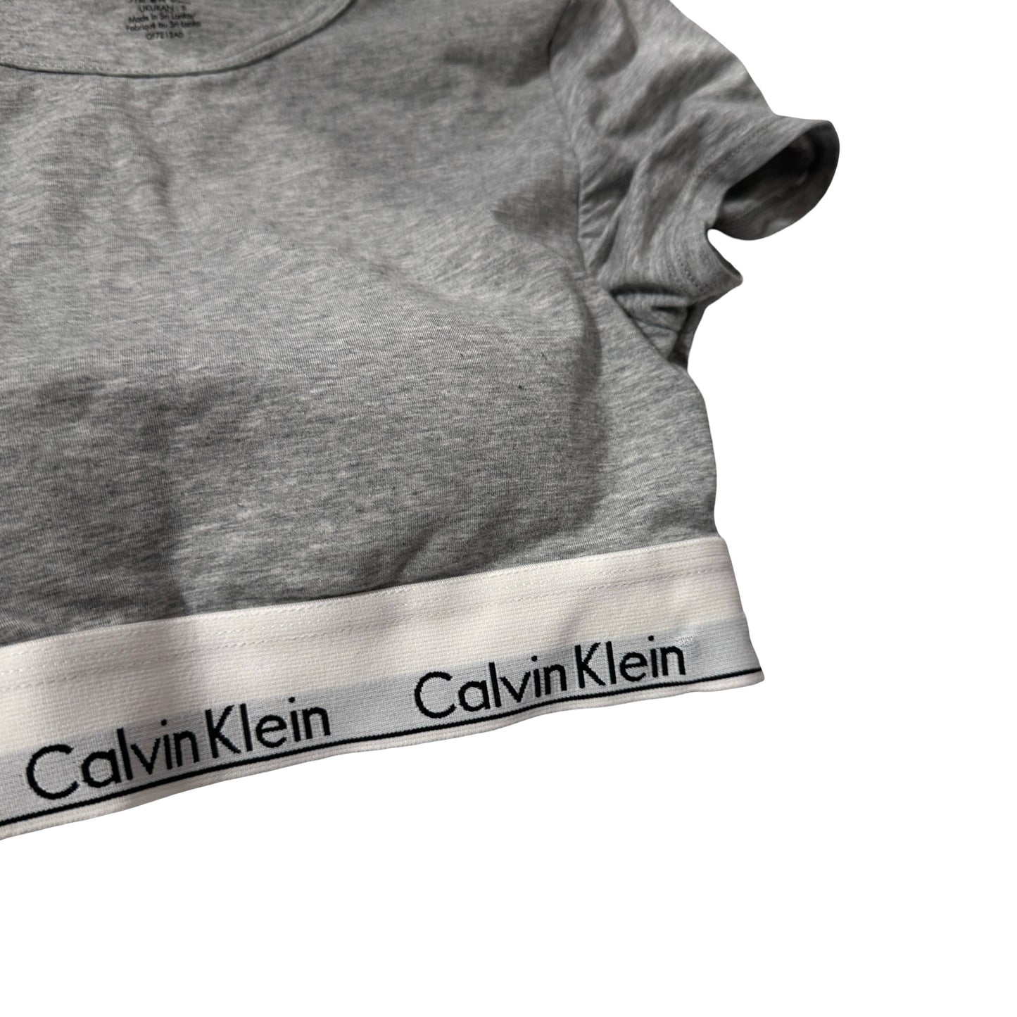 Used CALVIN KLEIN cotton T - Shirt Clothes Grey