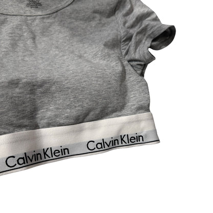 Used CALVIN KLEIN cotton T - Shirt Clothes Grey