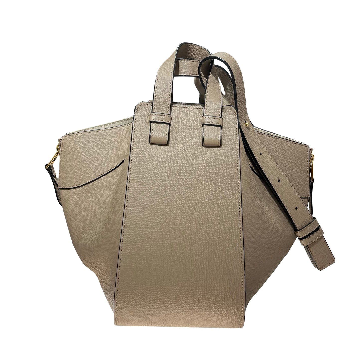 Used LOEWE Hammock Shoulder Bag Sand GHW