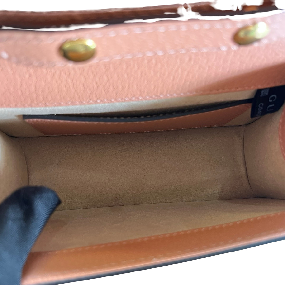 Used GUCCI GG CANVAS Ophidia GG Supreme Mini Chain Shoulder Bag Pink GHW