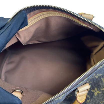 Used LOUIS VUITTON Monogram Canvas Speedy 30 Handbag Brown GHW