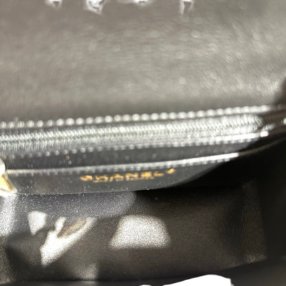 New Chanel Lambskin Leather Mini flap 17cm Cross Body Bag Black GHW