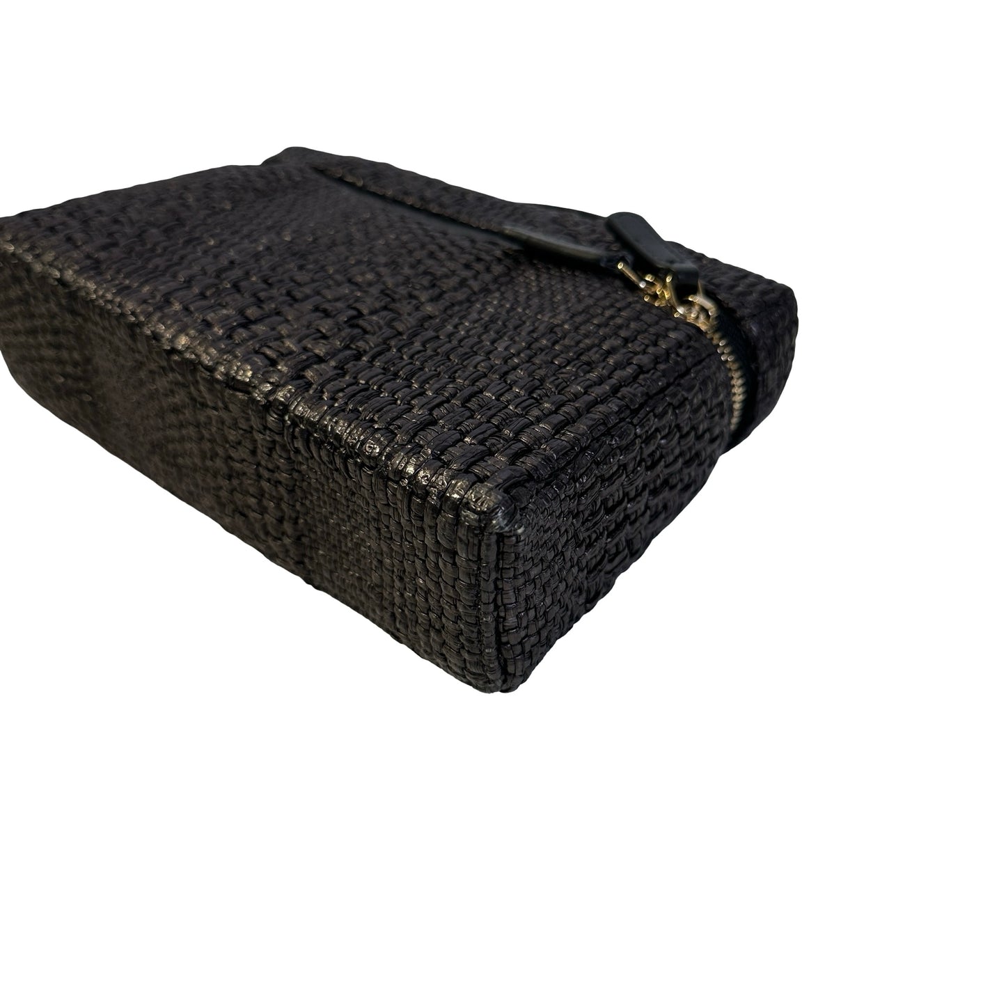 Used CHANEL Tweed Tweed Classic vanity case Vanity case Black Silver