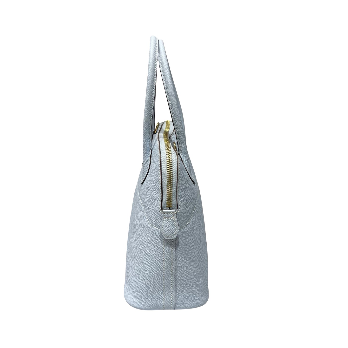 Used HERMÈS BOLIDE 27 Two Way Shoulder Bag Blue GHW