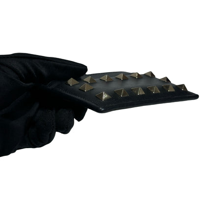 Used VALENTINO Card Holder Card Holder Black GHW