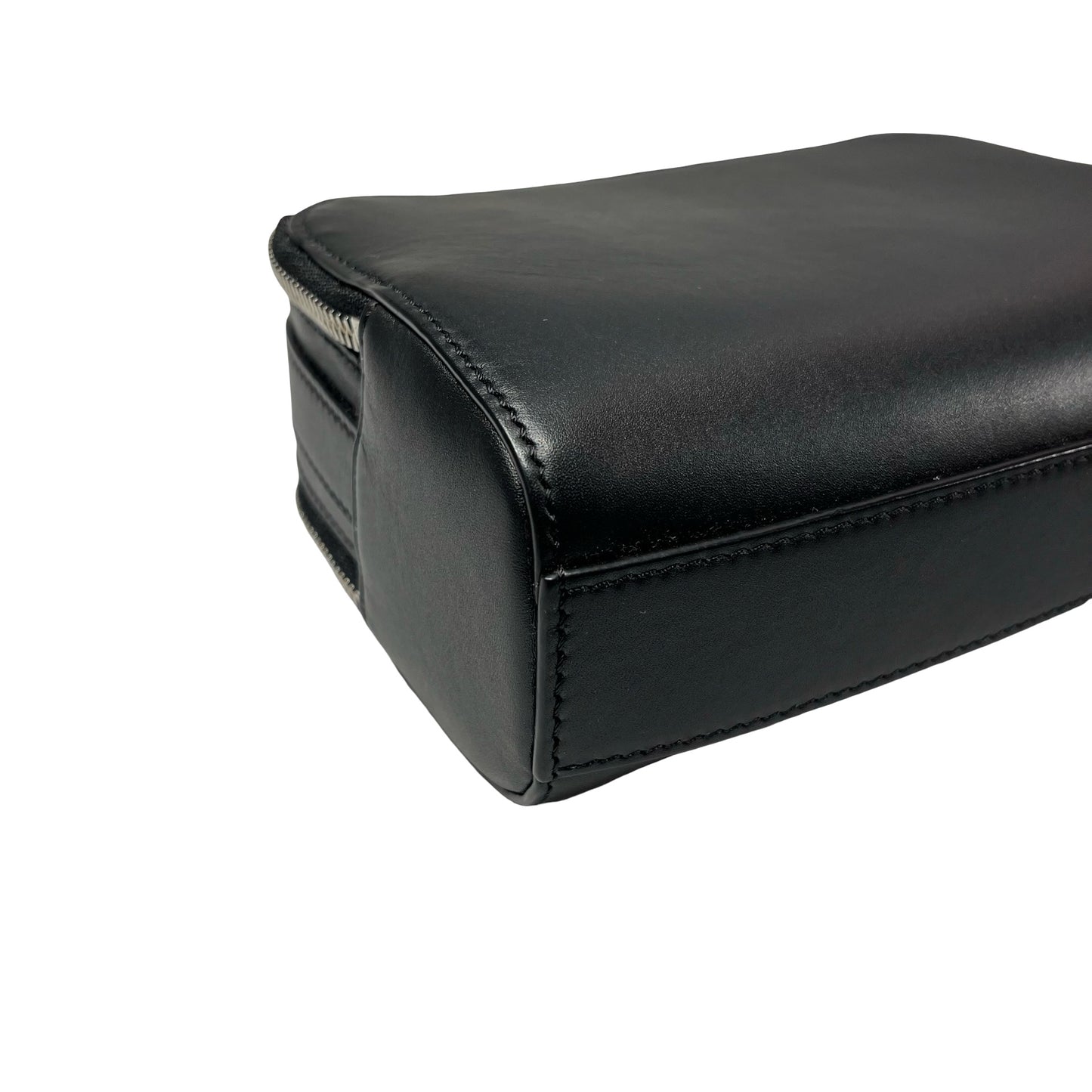 Used LOEWE Calfskin Leather Mini Camera Cross Body Bag Black PHW