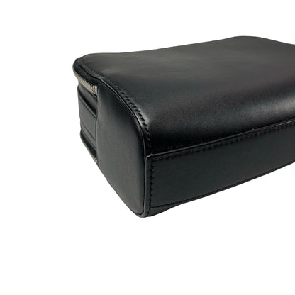 Used LOEWE Calfskin Leather Mini Camera Cross Body Bag Black PHW