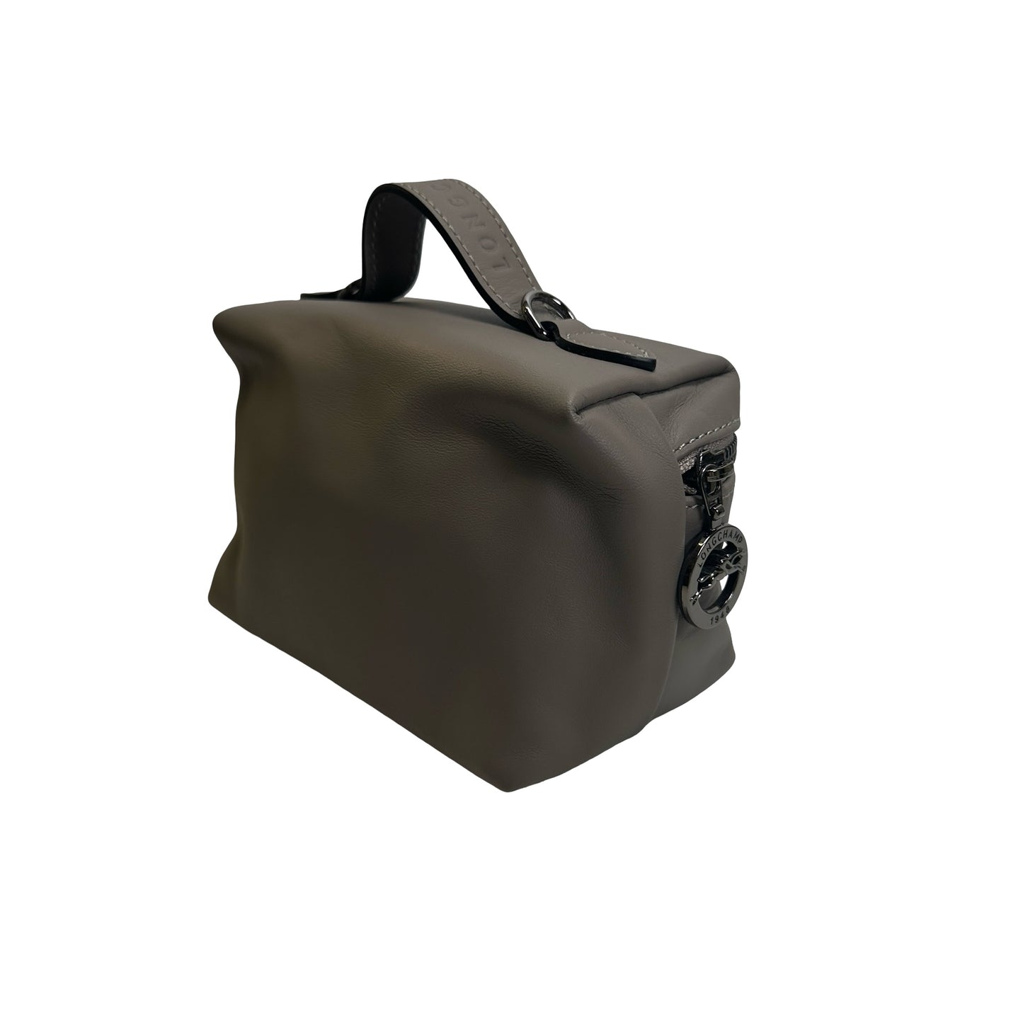 Used LONGCHAMP Leather Le Pliage Xtra Vanity case Grey