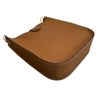 Brand New HERMES Clemence Evelyne Crossbody Bag Gold