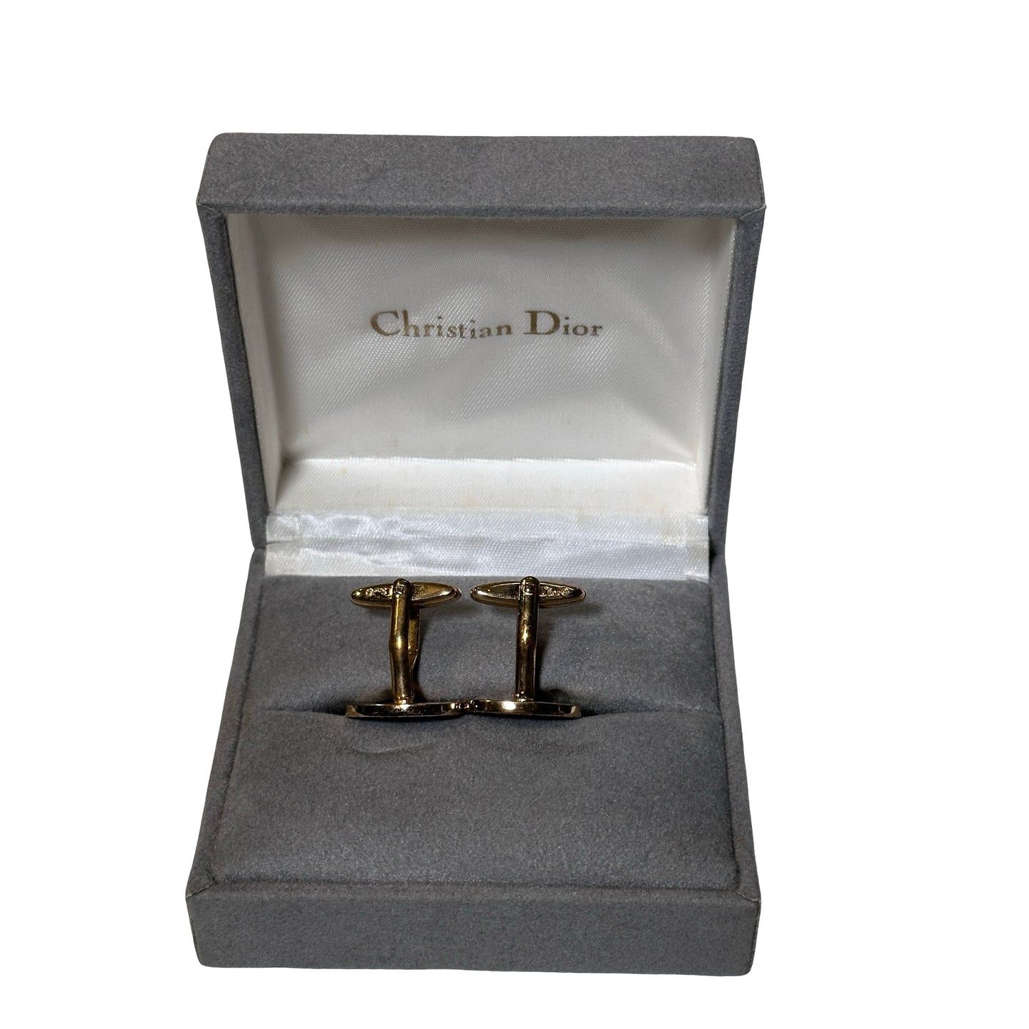 Used DIOR Yellow Gold Vintage Cufflinks Brooch