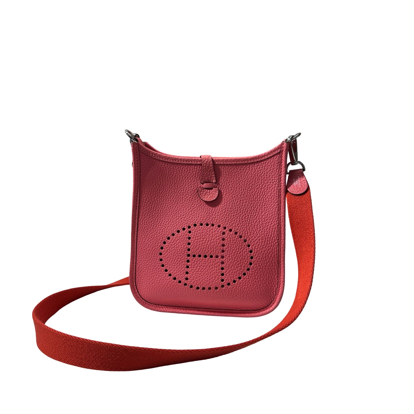 Used HERMÈS Mini Evelyne Shoulder Bag PHW Pink