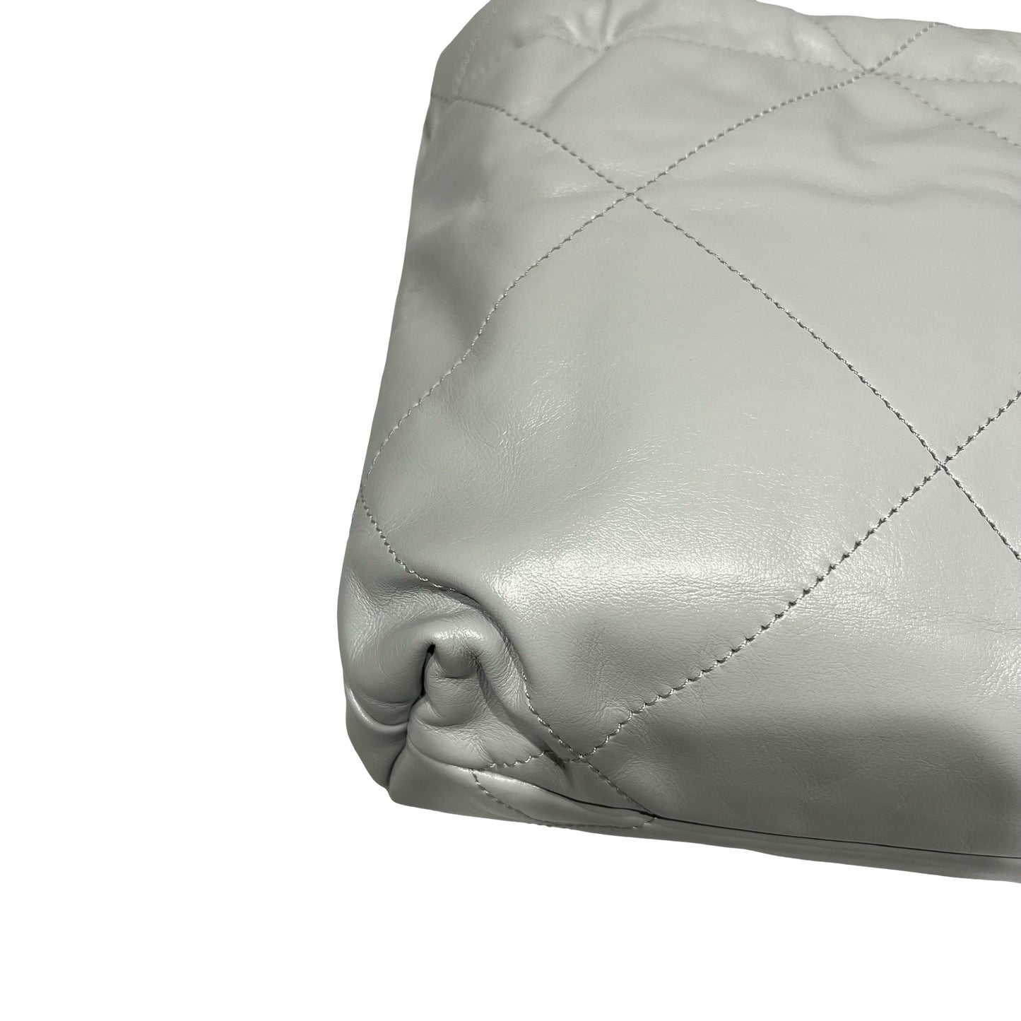 Used CHANEL 22 mini Cross Body Bag Grey GHW