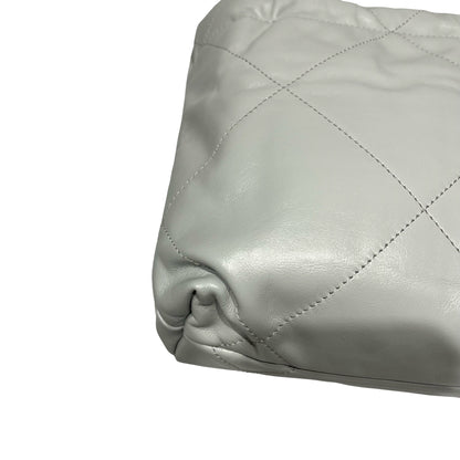 Used CHANEL 22 mini Cross Body Bag Grey GHW