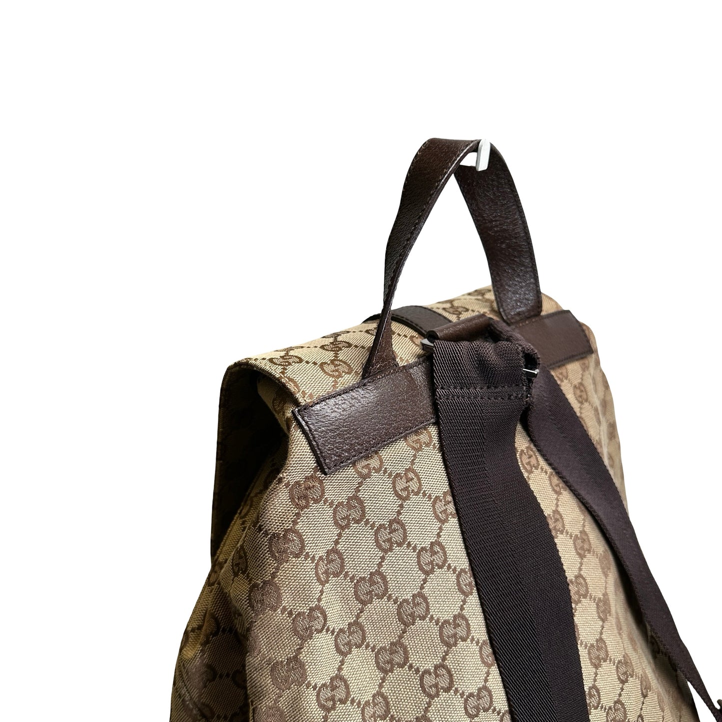 Used GUCCI GG Canvas GG Canvas Backpack Backpack Brown Beige
