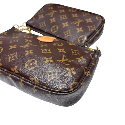 Used LOUIS VUITTON Monogram Canvas Multi Pochette Accessoires Shoulder Bag Pink