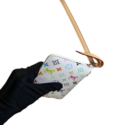 LOUIS VUITTON Monogram Multicolor All in BB Bucket Bag White Multicolor