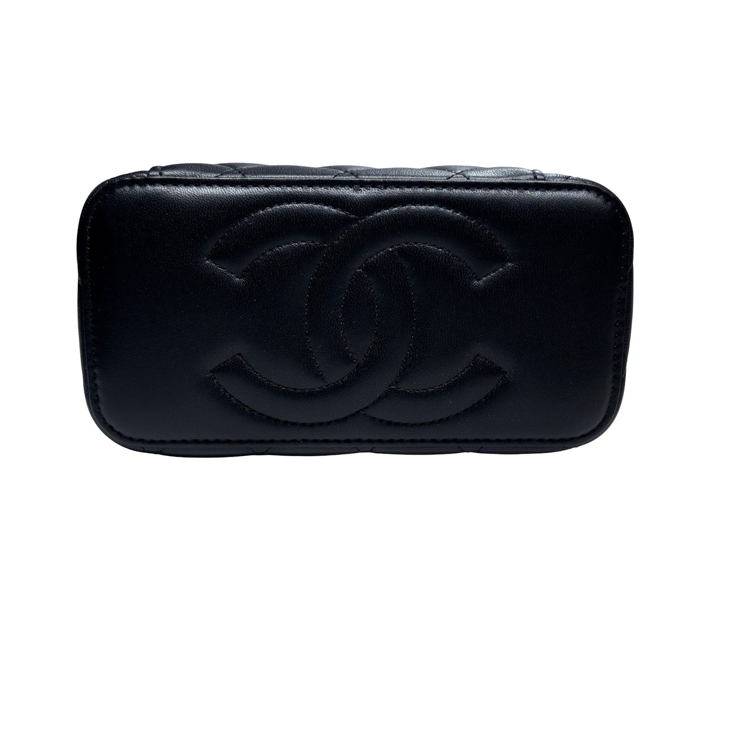 Chanel Vanity Chain Shoulder Bag Black GHW