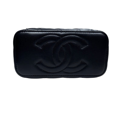 Chanel Vanity Chain Shoulder Bag Black GHW