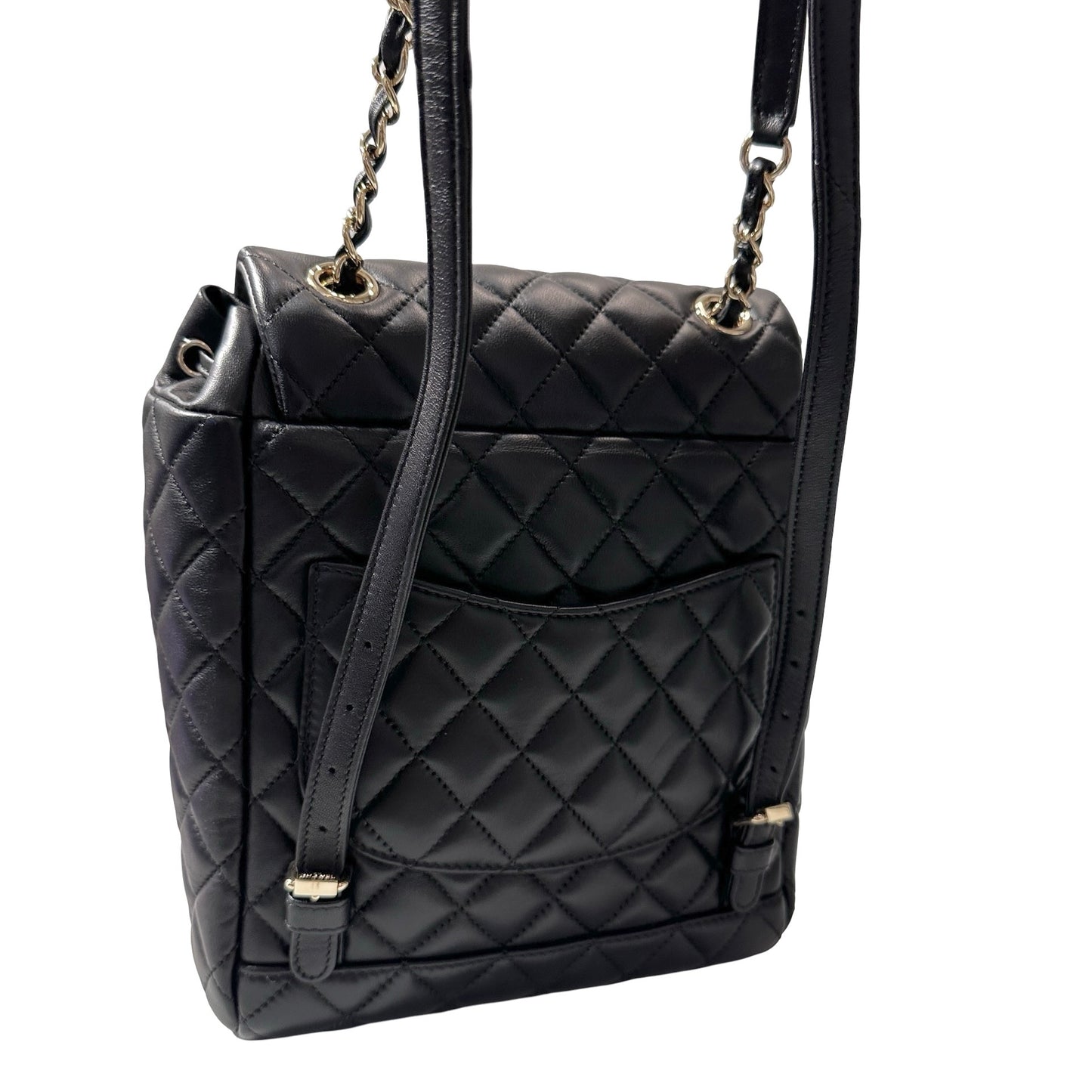 Used CHANEL Lambskin Leather Backpack
