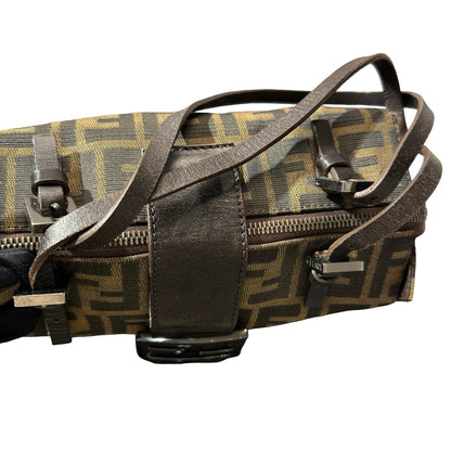 Used FENDI Vintage Shoulder Shoulder Bag Brown PHW