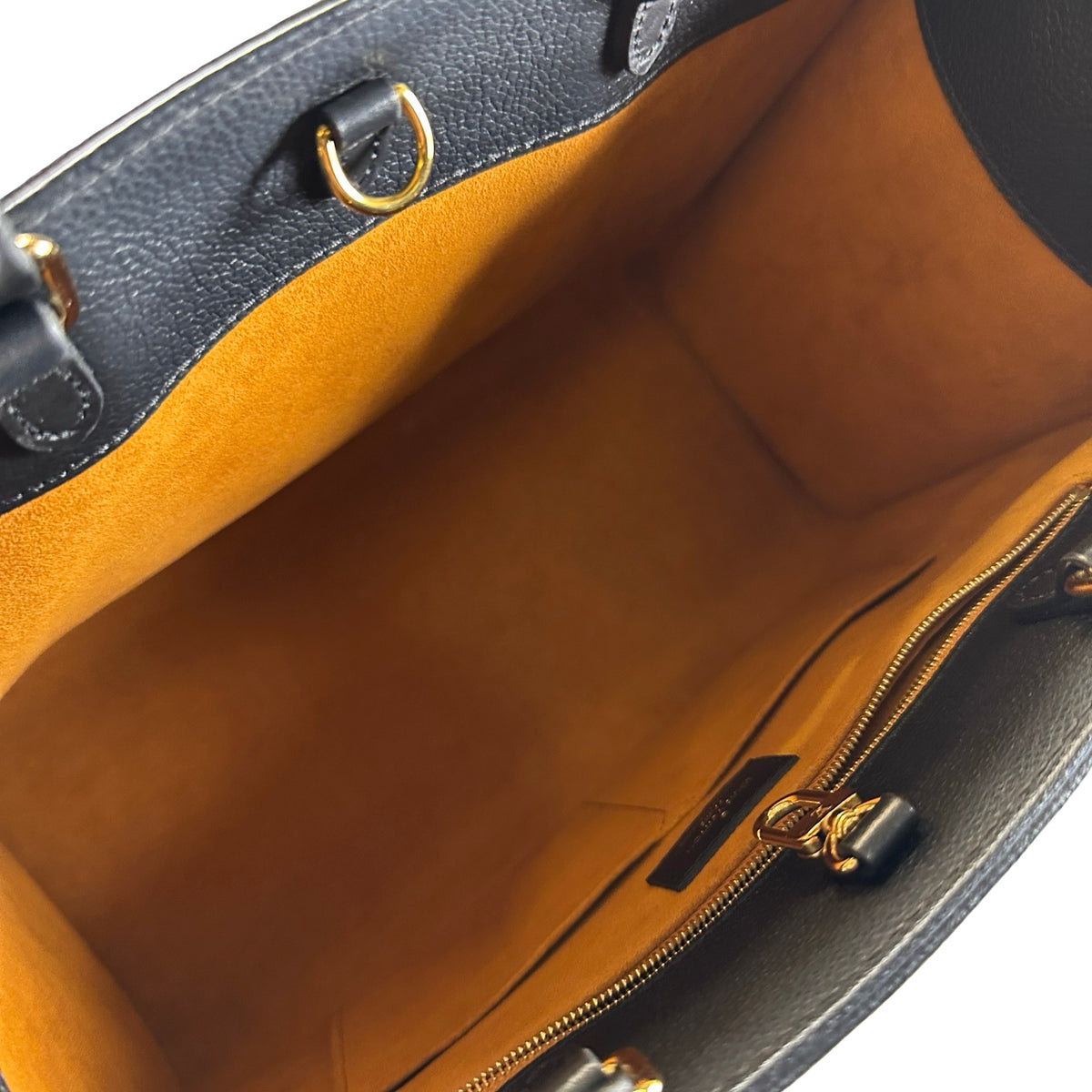 Used LOUIS VUITTON Monogram Empreinte On The Go MM Tote Bag Black GHW