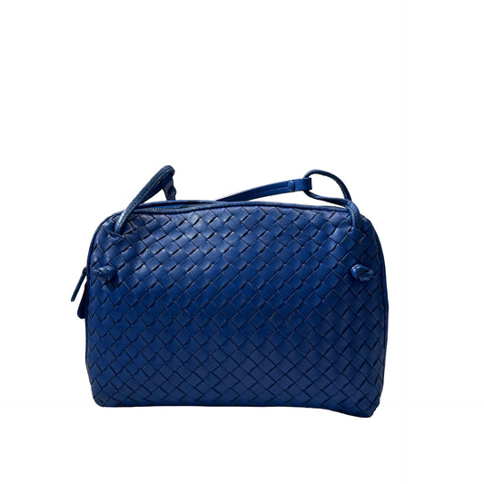 Used Bottega Veneta Shoulder Bag Blue PHW