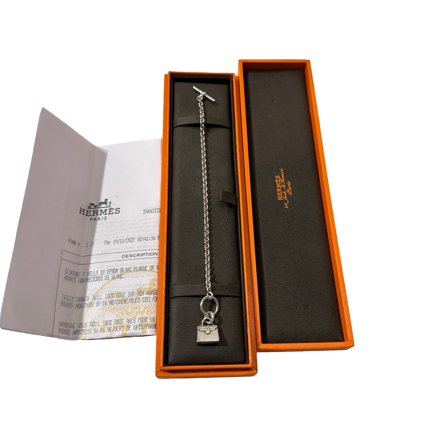 Used HERMÈS KELLY BRACELET Bracelet Silver