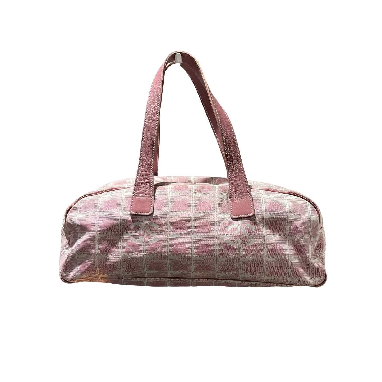 Used Chanel Nylon Handbag Pink