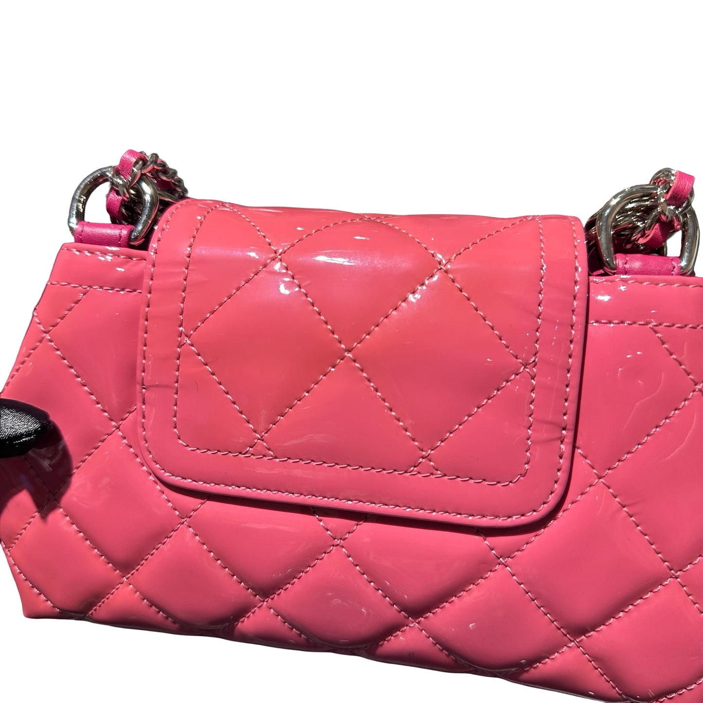 Used CHANEL Flat bag Pink PHW
