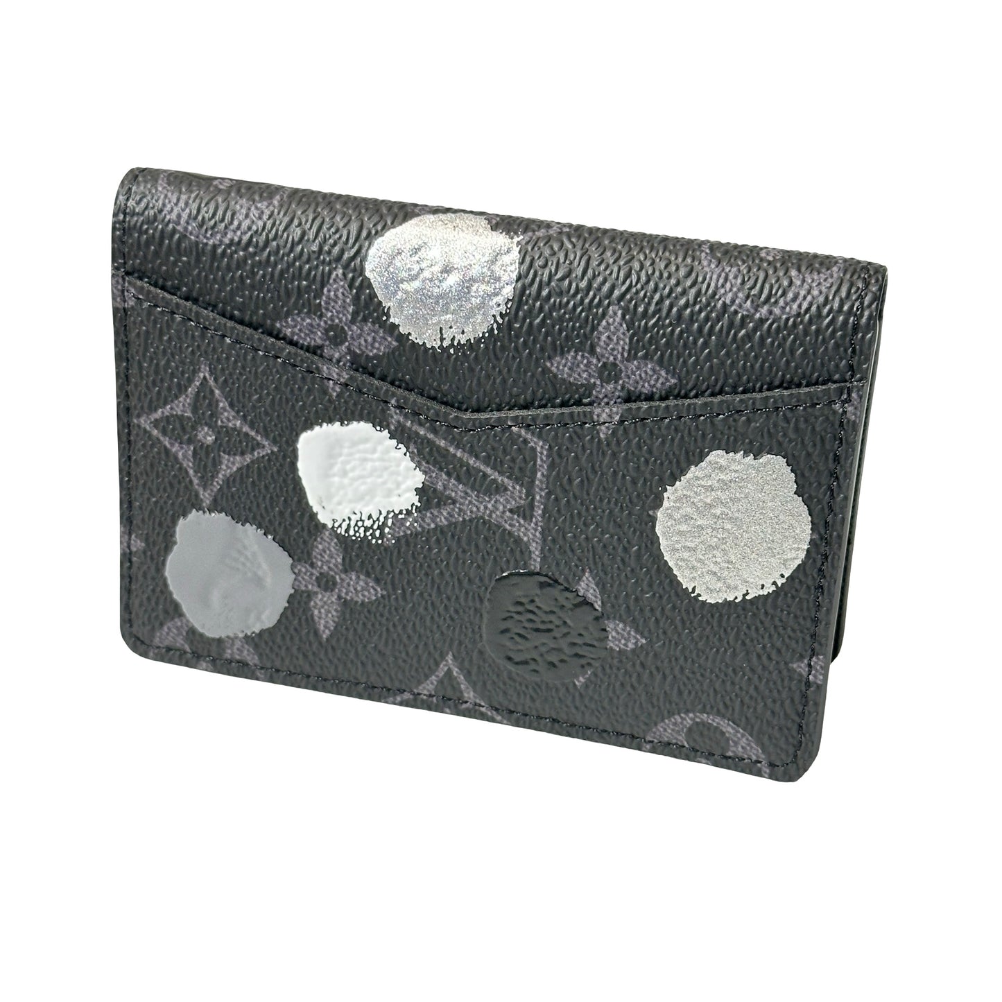 Unused Louis Vuitton Monogram Eclipse coated canvas Cardholder Wallet Black