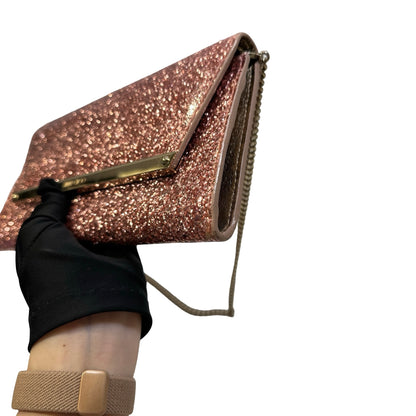 Used JIMMY CHOO Glitter Glitter Bag Clutch Pink