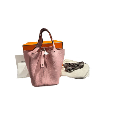 HERMES PICOTIN 18 SAKURA PINK PHW [3000629]