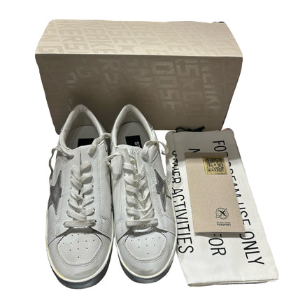 Unused GOLDEN GOOSE Stardan Sneakers Shoes White Silver