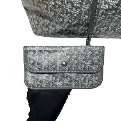 Used Goyard Canvas Tote PM Tote Bag Gray