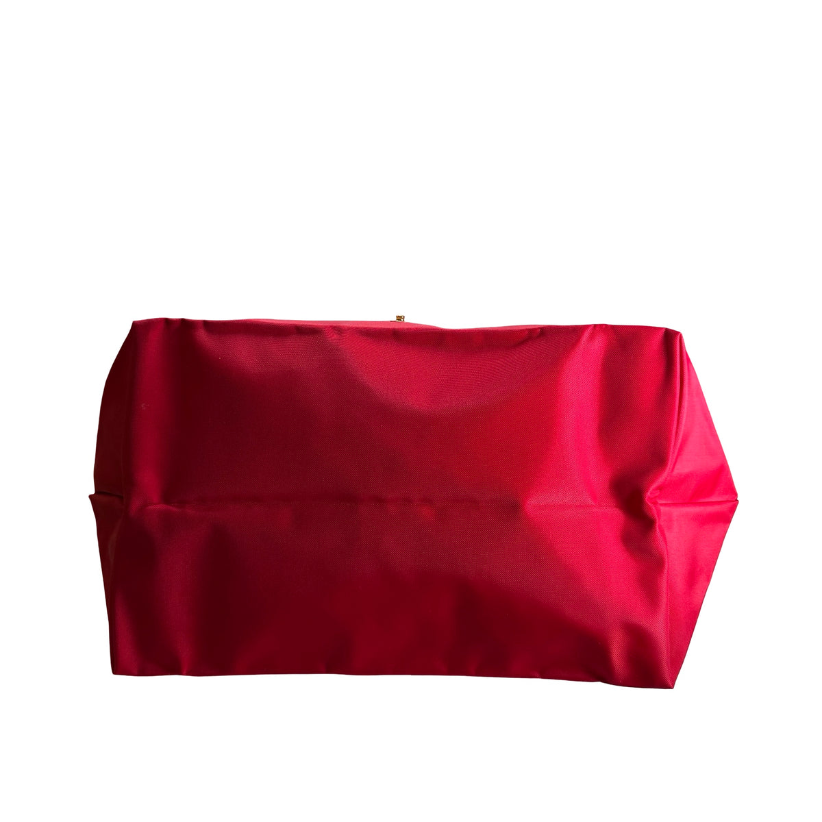 Used LONGCHAMP Eiffel Tower Print Le Pliage Eiffel Tower Tote Bag Red Brown