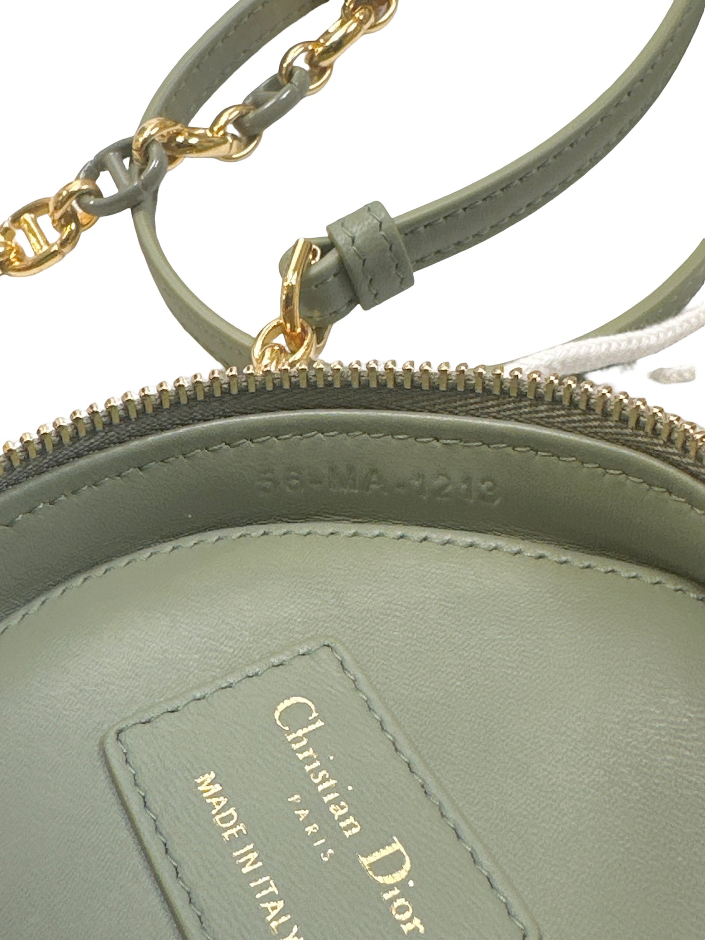 Used DIOR Cannage Dior Travel Vanity Case Vanity case Green GHW