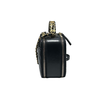 Used CHANEL Camera Bag Black GHW
