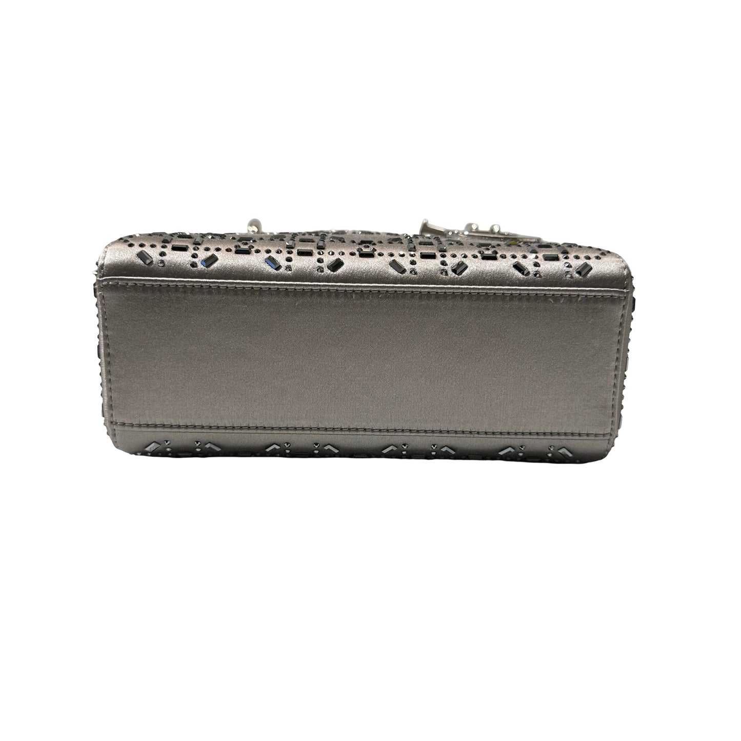 Used DIOR Mini Lady Dior Handbag Silver