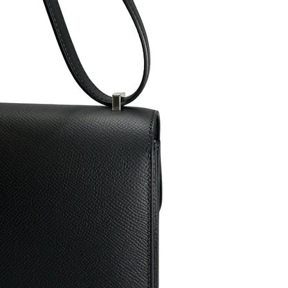 Brand New HERMES Epsom Constance Handbags Black PHW