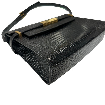 Used SAINT LAURENT Manhattan Medium Shoulder Bag Black GHW