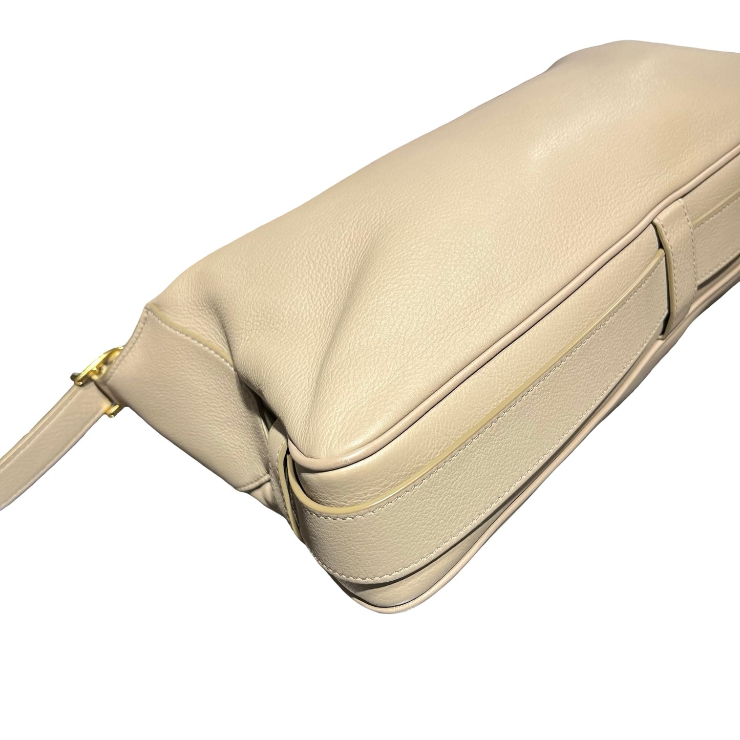 Used CÉLINE Romy Shoulder Bag Grey GHW